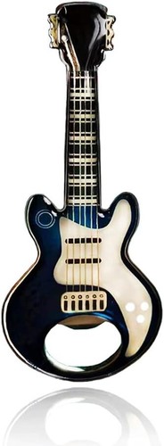 Metal guitar shaped bottle - guitar,