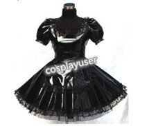 lockable Sissy maid PVC vinyl