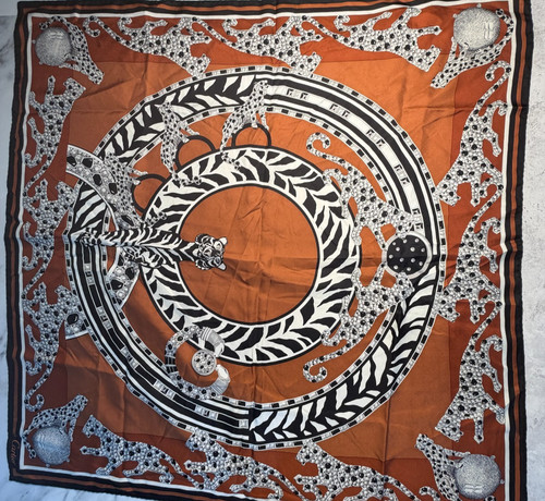 Cartier panthere silk scarf - cartier,