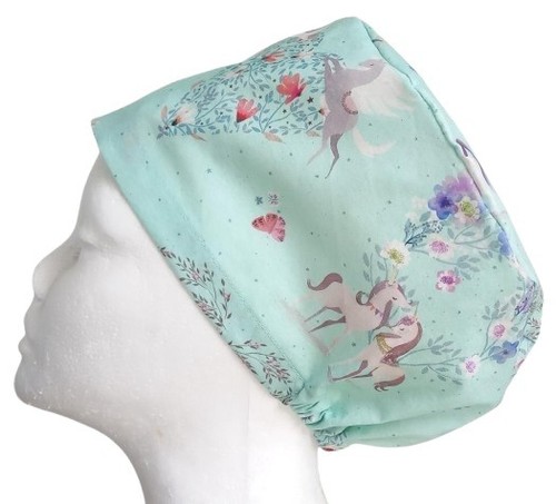 Unicorn meadow scrub cap - unicorn,