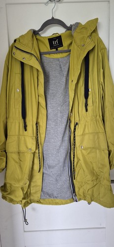 Zara trf mustard yellow hooded - trf,