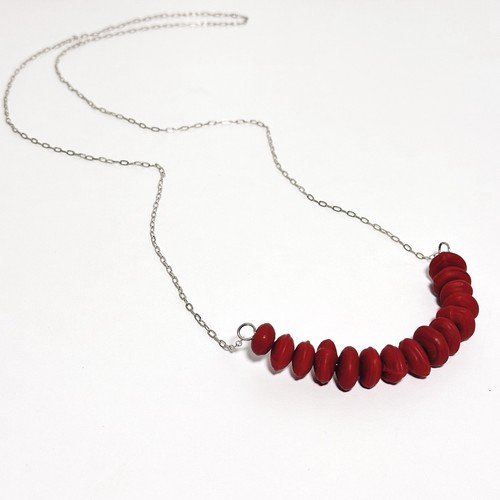 Handmade red art glass - red,