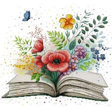 Spring In Books, Flowers
