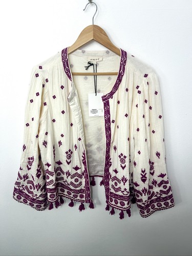 East purple embroidered - east,