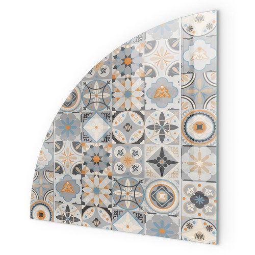 Glass hearth plate protector - plate,