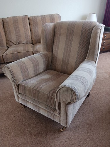 Alstons armchair gold stripe - alstons,