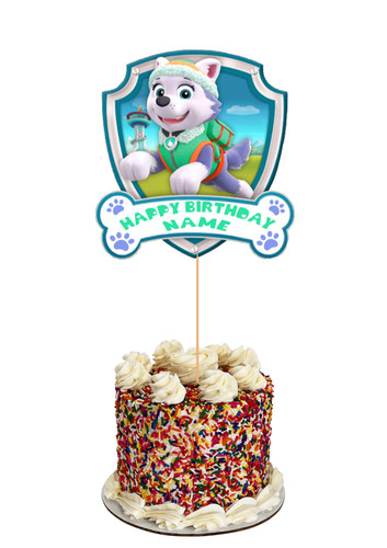 Personalised paw patrol cake - personalised,