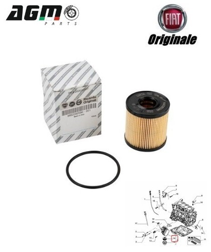 Original oil filter fiat - original,