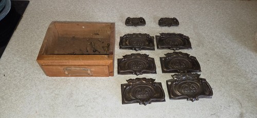 Antique metal drawer handles - antique,