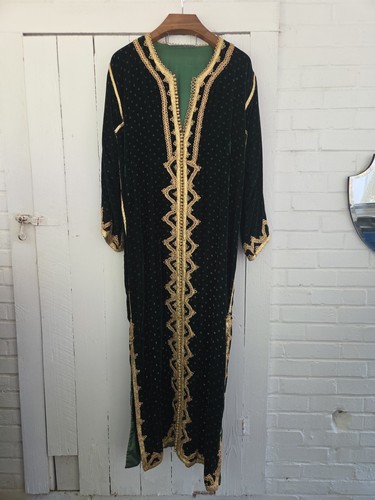 Vtg caftan robe large moroccan - robe,