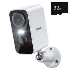 ieGeek No Monthly Fee 2K Wireless Security Camera Outdoor Battery CCTV System UK
