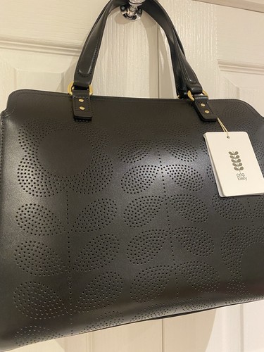 Orla kiely black stem punched - black,