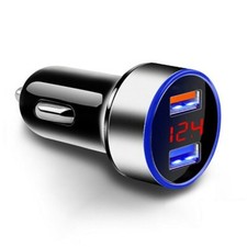 Auto Car Charger 3.1A 12/24V Quick Charge 2-USB Port LED Voltage Display Gadgets