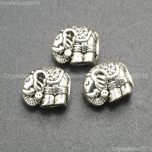 Solid metal elephant bracelet - solid,