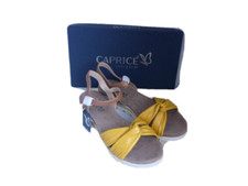 Caprice Sandals Leather Lemon