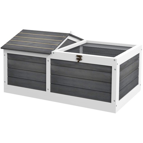 Pawhut wooden tortoise house - tortoise,