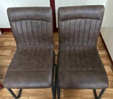 Dining  Chairs, Foam in Brown from Denelm Qty 2 -  DELIVER WITHIN 10 MILES