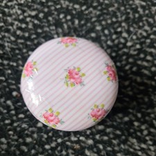 Vintage Porcelain Hand Painted round  Trinket Box by past times Oxford england
