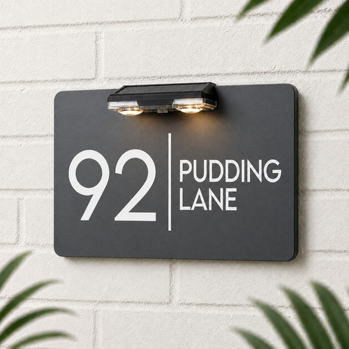 House number plaques - house,