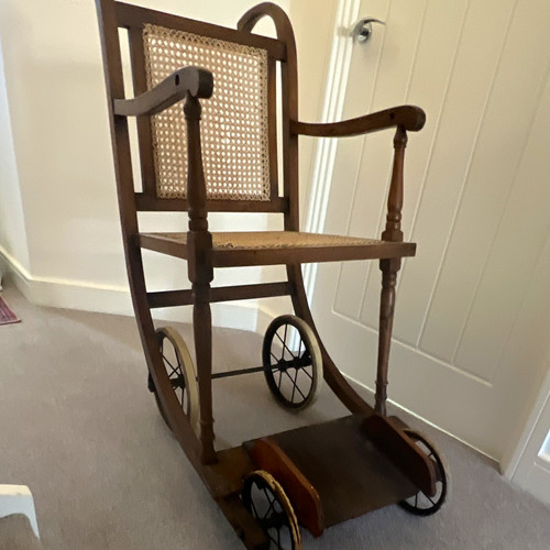 Antique vintage wheelchair - antique,