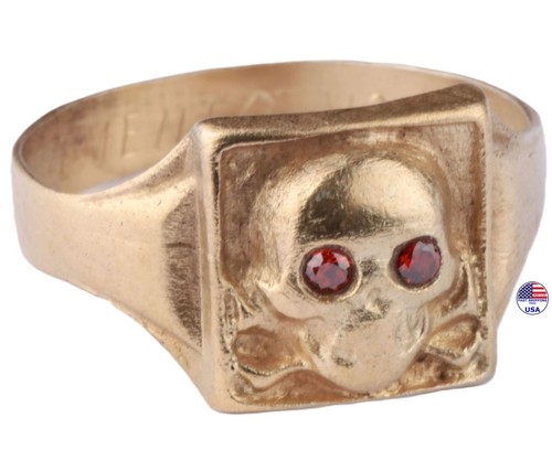 Antique memento mori gold - mori,