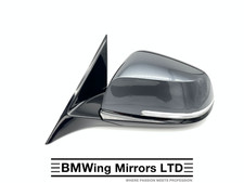 BMW 3 F30 F31 N/S LEFT PASSENGER SIDE WING MIRROR / 6 PIN / M-SPORT / GREY B39