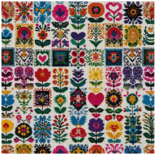 Printed cross stitch kit - stitch, ct