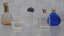 Bundle of 5 Empty Perfume Bottles – Lancôme Poême & Miracle, Jean Patou Style,