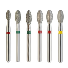 Dental Diamond Burs Football Egg Pointed 368 379 FG High Speed Burr Coarse Fine