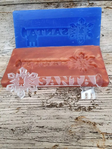 Santa key silicone mould - santa, for