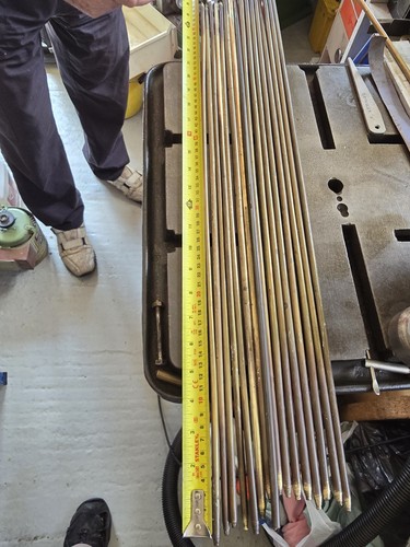 16x brass stair rods - stair, vintage