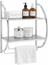 2 Tier Modern Chrome Wall