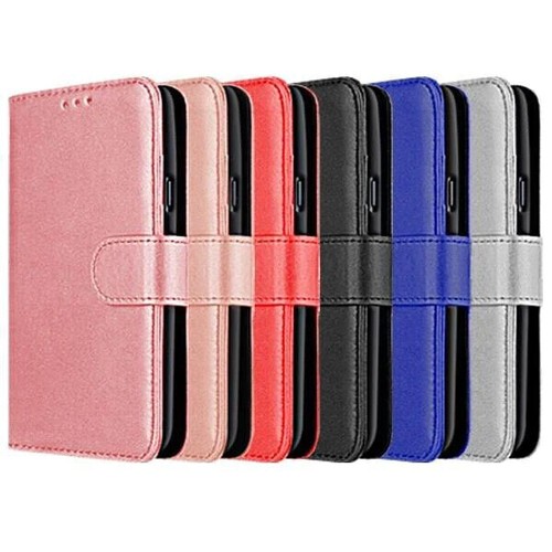 Leather flip wallet - flip, card