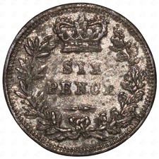 Germany Victoria Six Pence Jeton Token by Lauer – Undated – Toy Money