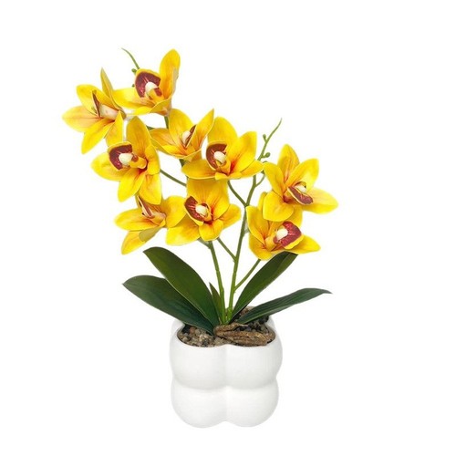 Faux pink cymbidium orchid - faux,