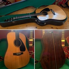 Vintage Yamaha DW7 Acoustic Guitar with Hard Case *Read All*