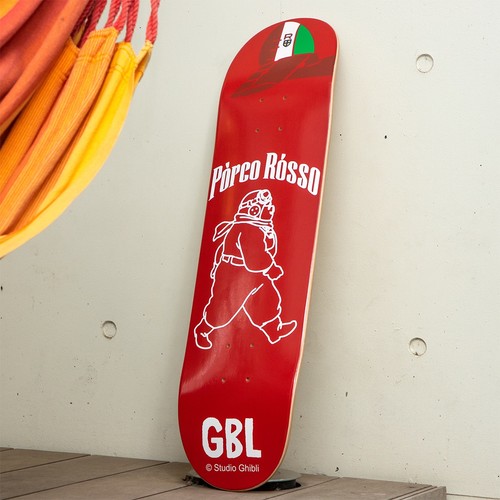 Ghibli porco rosso skate - rosso,