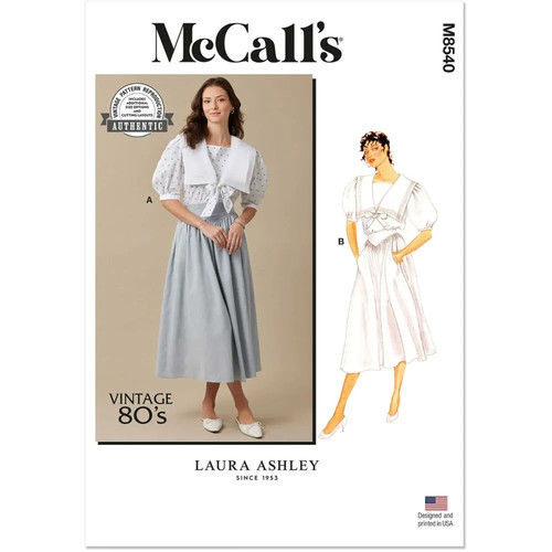 Mccall sewing pattern m8540 - mccall's,