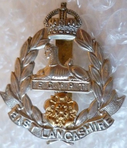 Ww1 east lancashire cap - lancashire, badge