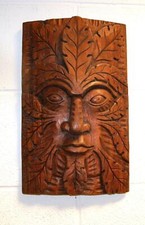 Large Solid Acacia Wood Green