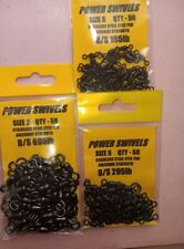POWER SWIVELS SIZE 2 5 8 10 12 14 18 AWESOME STRENGTH - QTY 1 X 50 PACK