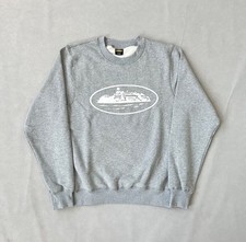 Corteiz grey sweater size L brand new crew neck Alcatraz logo