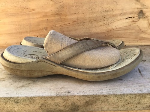 Crocs flip flops - flops, khaki