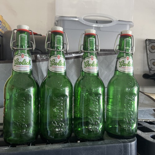 Grolsch green flip top beer - grolsch,