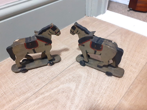 Pair small antique - a, of