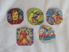 VINTAGE MARVEL SERCET WARS SHIELD INSERTS MATTEL 1984 MAGNETO CAPTAIN AMERICA