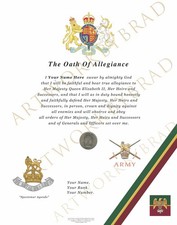 1st (Royal) Dragoons Oath of