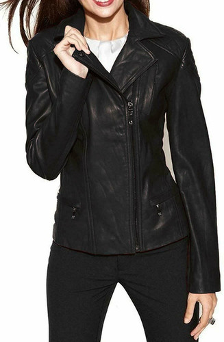 Real leather jacket - leather, women's