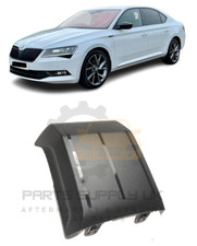 NEW  FOR SKODA SUPERB 2015-2020 FRONT CENTER GRILLE COVER BLACK MATTE