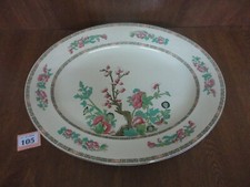 41 cm INDIAN TREE Oval Meat Serving Platter / Plate  Burleigh Ware Burgess Leigh
